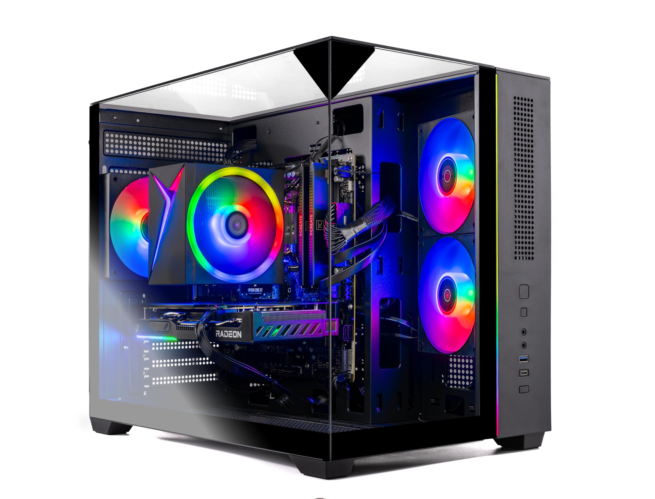 Amazon.com: Skytech Gaming Crystal Gaming PC, AMD Ryzen 7 5700 3.7